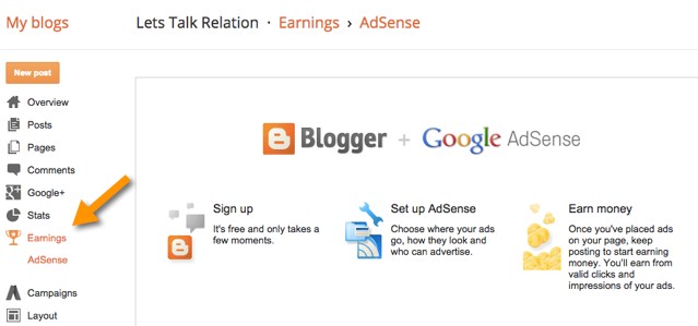 BlogSpot AdSense