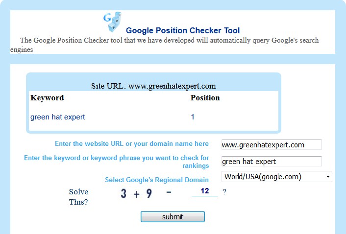 Google Rank Checker