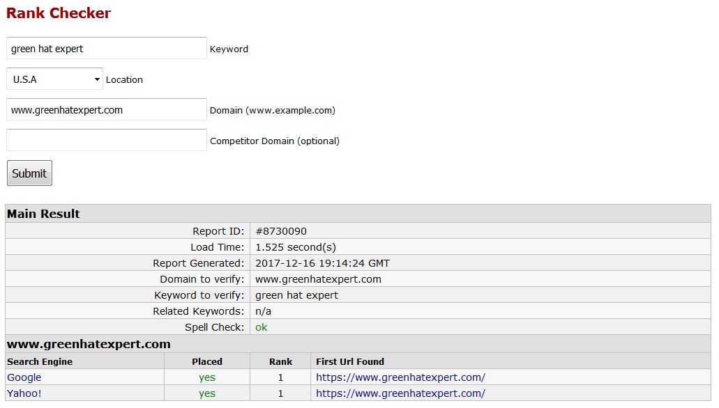 Rankchecker by seo centro