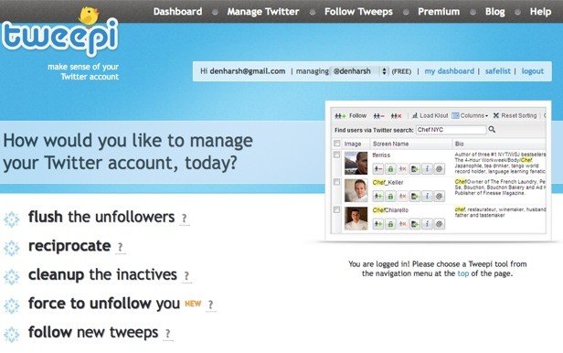 Tweetpi flush followers