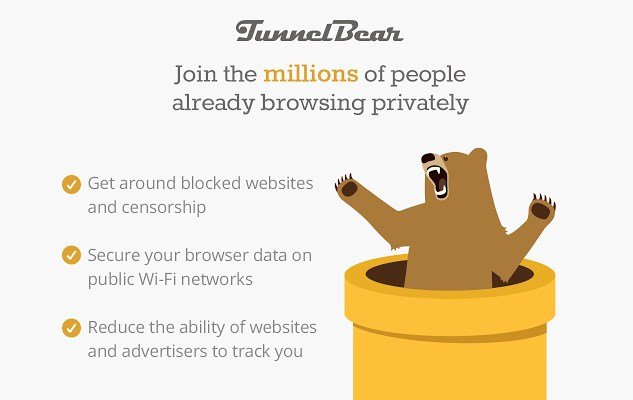 tunnel bear vpn free