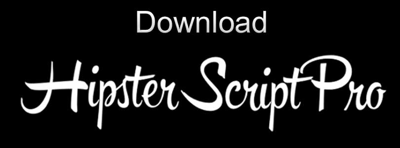 Download Hipster Script Font Free - Hipster Script Pro Font