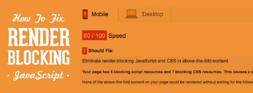 How to Fix Eliminate render-blocking JavaScript and CSS in WordPress