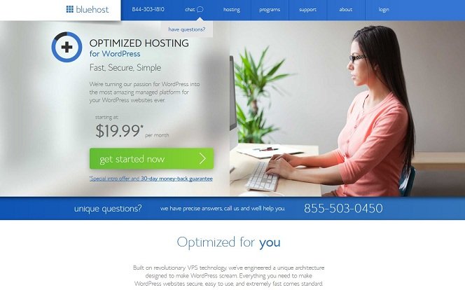 Optimized Hosting for WordPress - Fast, Secure, Simple - Bluehost