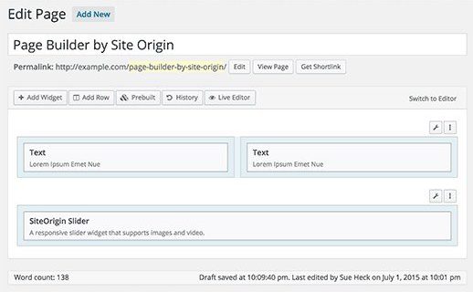 Page Builder by Site Origin