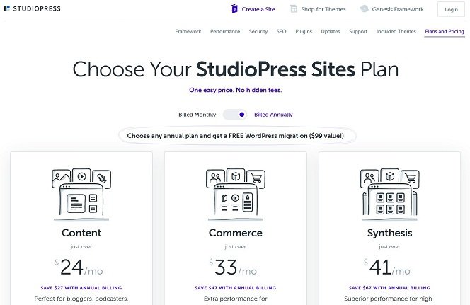 Synthesis Managed WordPress Hosting by StudioPress