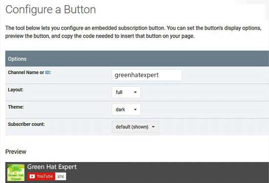 config button ytsubscribe