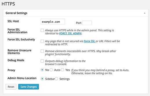 https settings