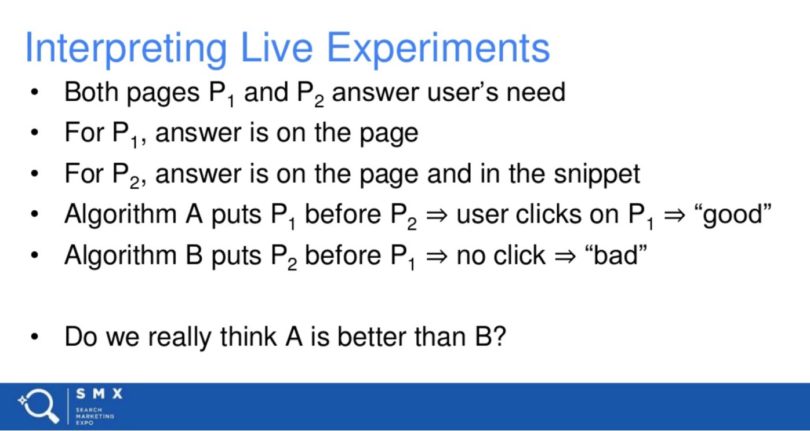 interpreting live experiments