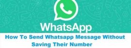 How To Send Whatsapp Message Without Saving Their Number