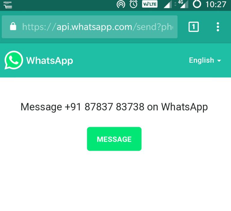 Whatsapp without saving number