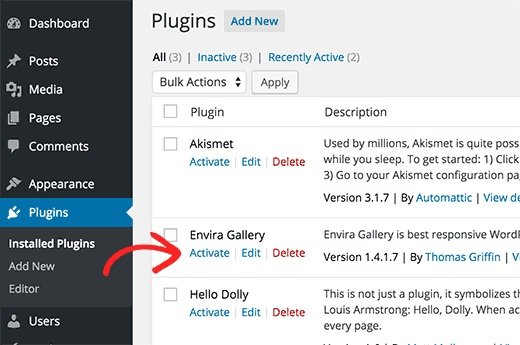 installed plugins