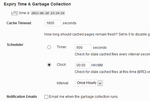 wp super cache garbage