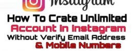 How To Create Unlimited Instagram Accounts Without Verification In PC