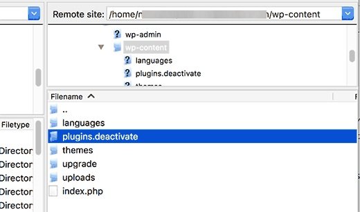 deactivate plugins