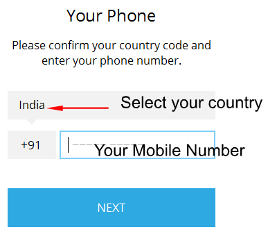 enter your Phone Number
