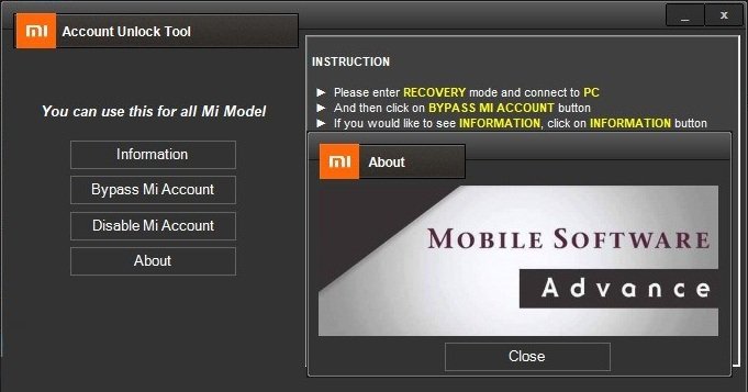 mi unlock tool