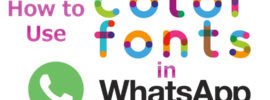 Color Font In Whatsapp