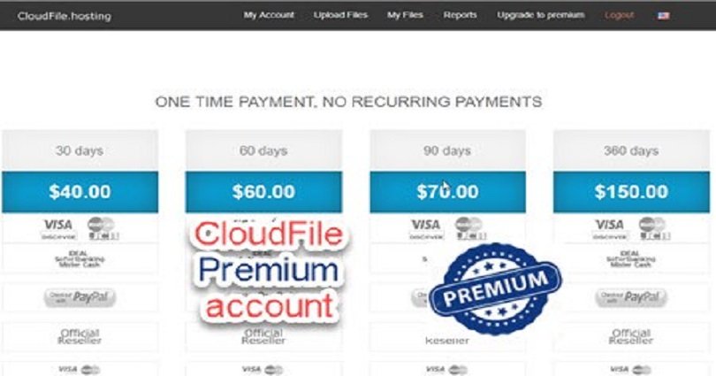 cloudfile premium account