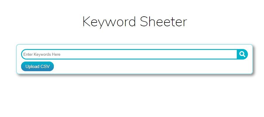 keyword sheeter