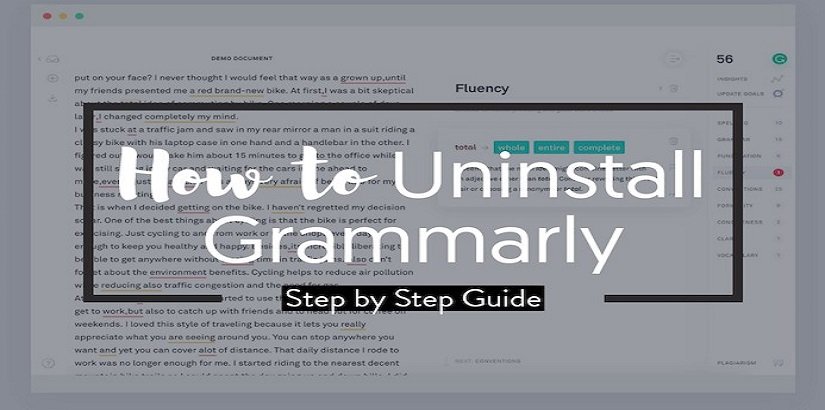 how to uninstall grammarly