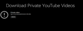 download private youtube videos