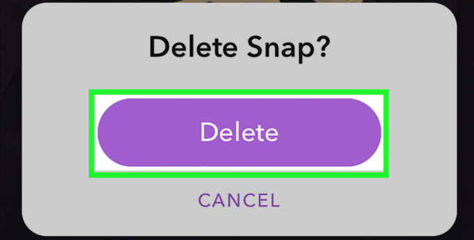how to delete a sent snap on snapchat