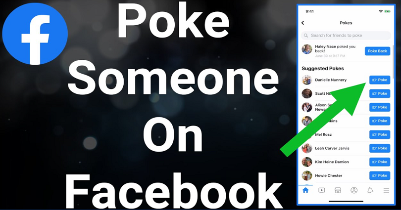 how to poke someone on facebook