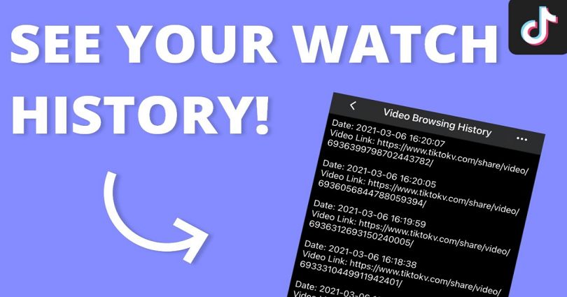 how to see your watch history on tiktok