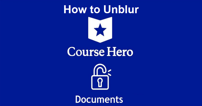 how to unblur course hero