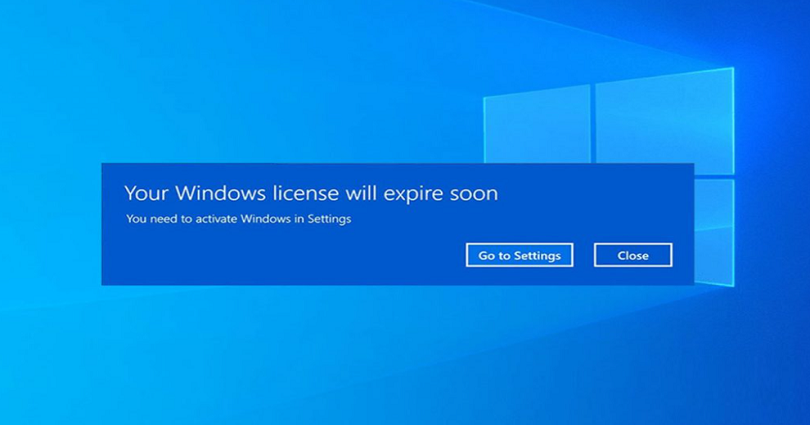 how to fix Your Windows license will expire soon on Windows 10