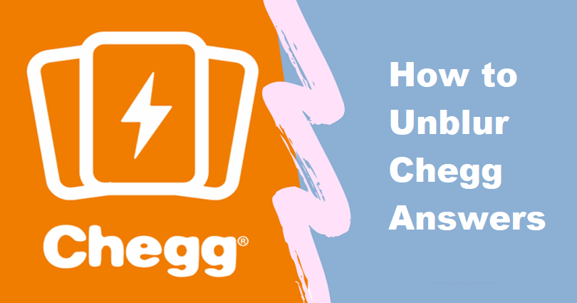 how to unblur chegg answers
