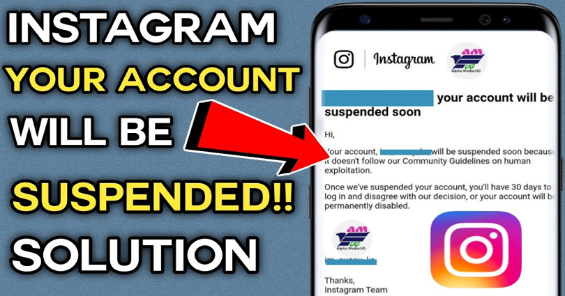 How to Fix Your account will be suspended soon on Instagram