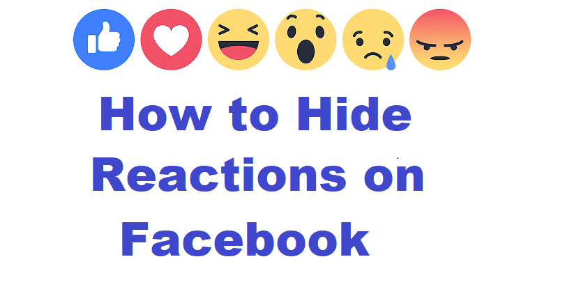 how to hide reactions on facebook
