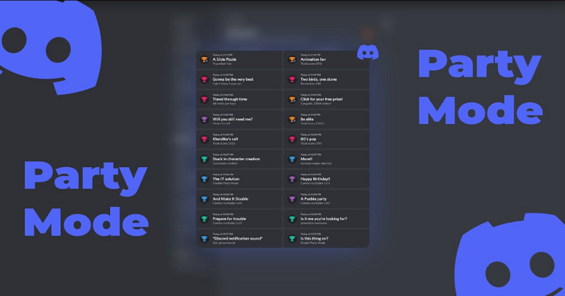 Discord Party Mode Achievements