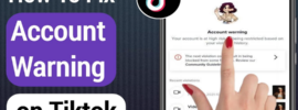 How to Fix Account warning on TikTok