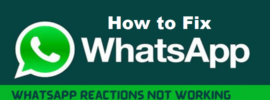 How to Fix WhatsApp Reactions Not Working