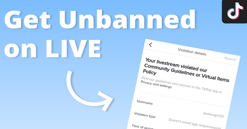 How to Get Unbanned on TikTok Live
