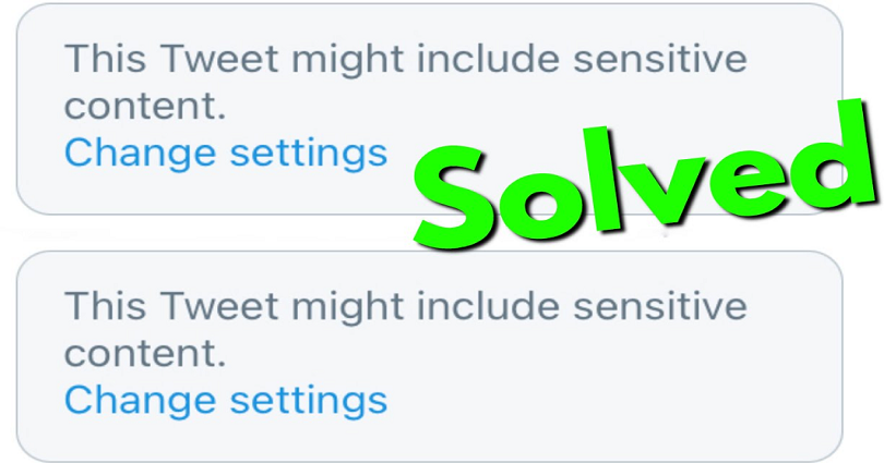 How to Turn Off This Tweet might include sensitive content on Twitter