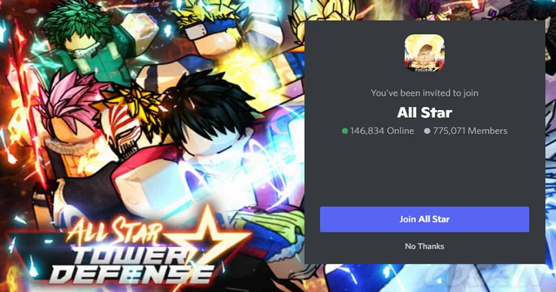 All Star Tower Defense Discord Server