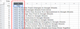 How to Change Column Width in Google Sheets