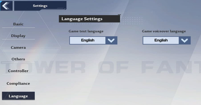 How to Change Voice Language in Tower of Fantasy