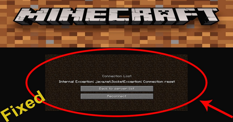 How to Fix internal exception java.net.socketexception connection reset in Minecraft