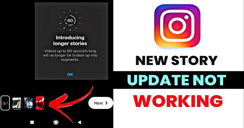 Instagram 60 Seconds Story Not Working