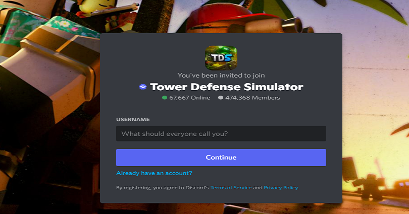 Tower Defense Simulator Discord Server