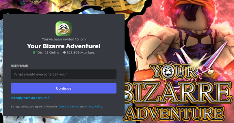 Your Bizarre Adventure Discord Server