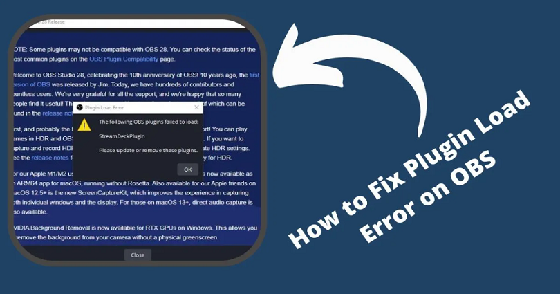 How to Fix Plugin Load Error on OBS