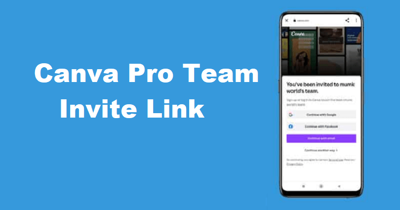 Canva Pro Team Invite Link