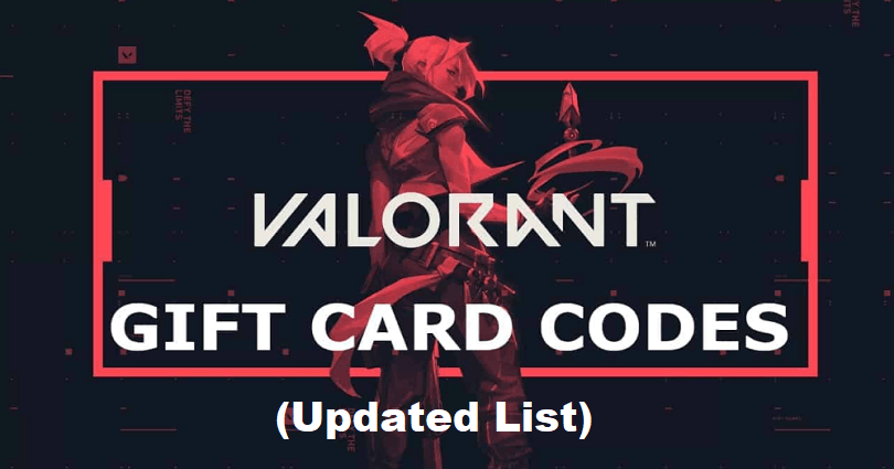 Free Valorant Gift Card Codes