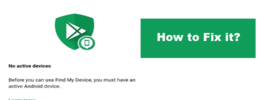 How to Fix No active devices in Find My Device